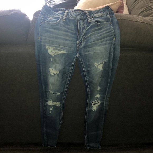 American Eagle Outfitters Denim - American Eagle Year Old Ripped Jeggings